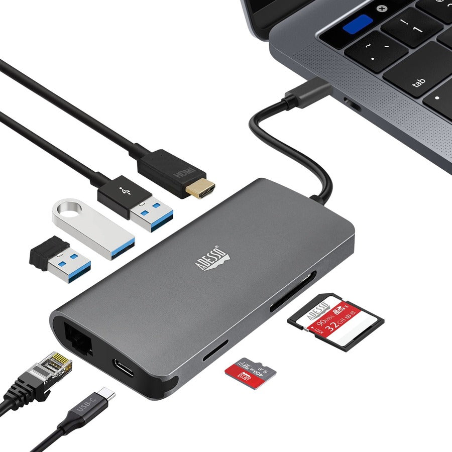 Adesso 8-in-1 USB-C Multi-Port Docking Station (TAA Compliant) Adesso 8-in-1 USB-C Multi-Port Docking Station (TAA Compliant)
